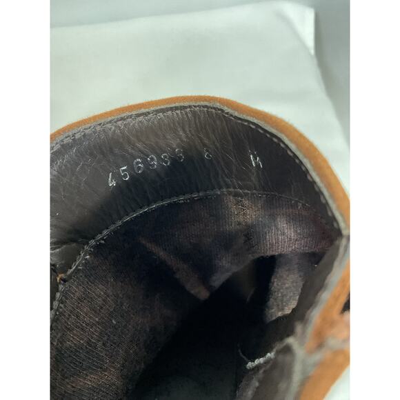 Aquatalia 'Dalia' Brown Leather Water Resistant Bootie Size 8 - Picture 6 of 6